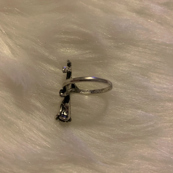 JEWELRY RING SILVER ROSE FLOWER - Picture 4 of 7